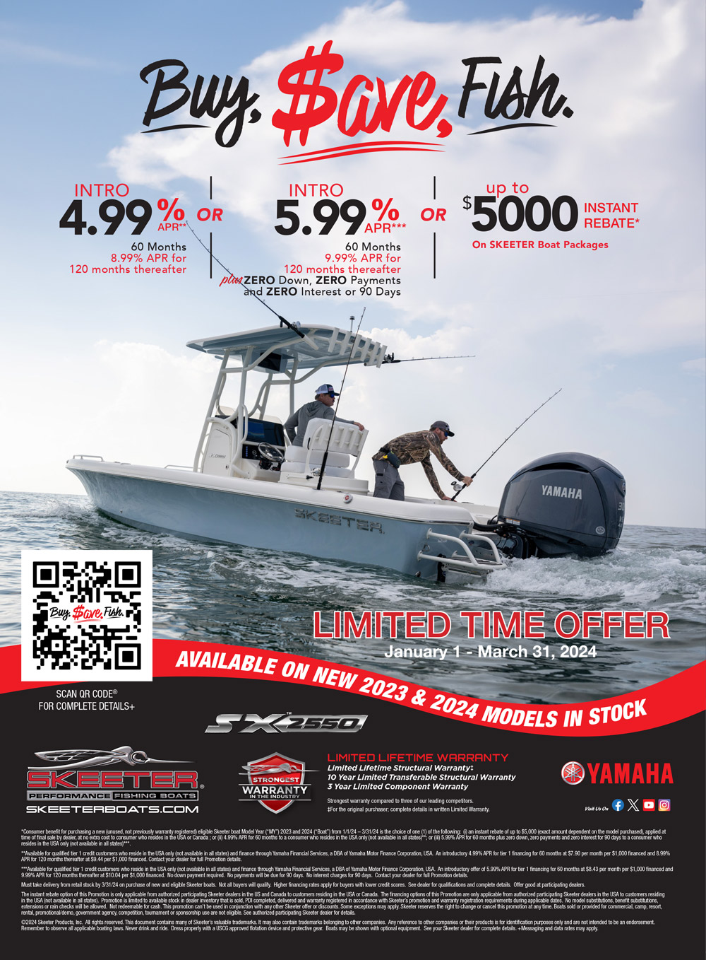 2024 Skeeter Bay Boat Sales Event at Apopka Marine Services Boats in Inverness Florida