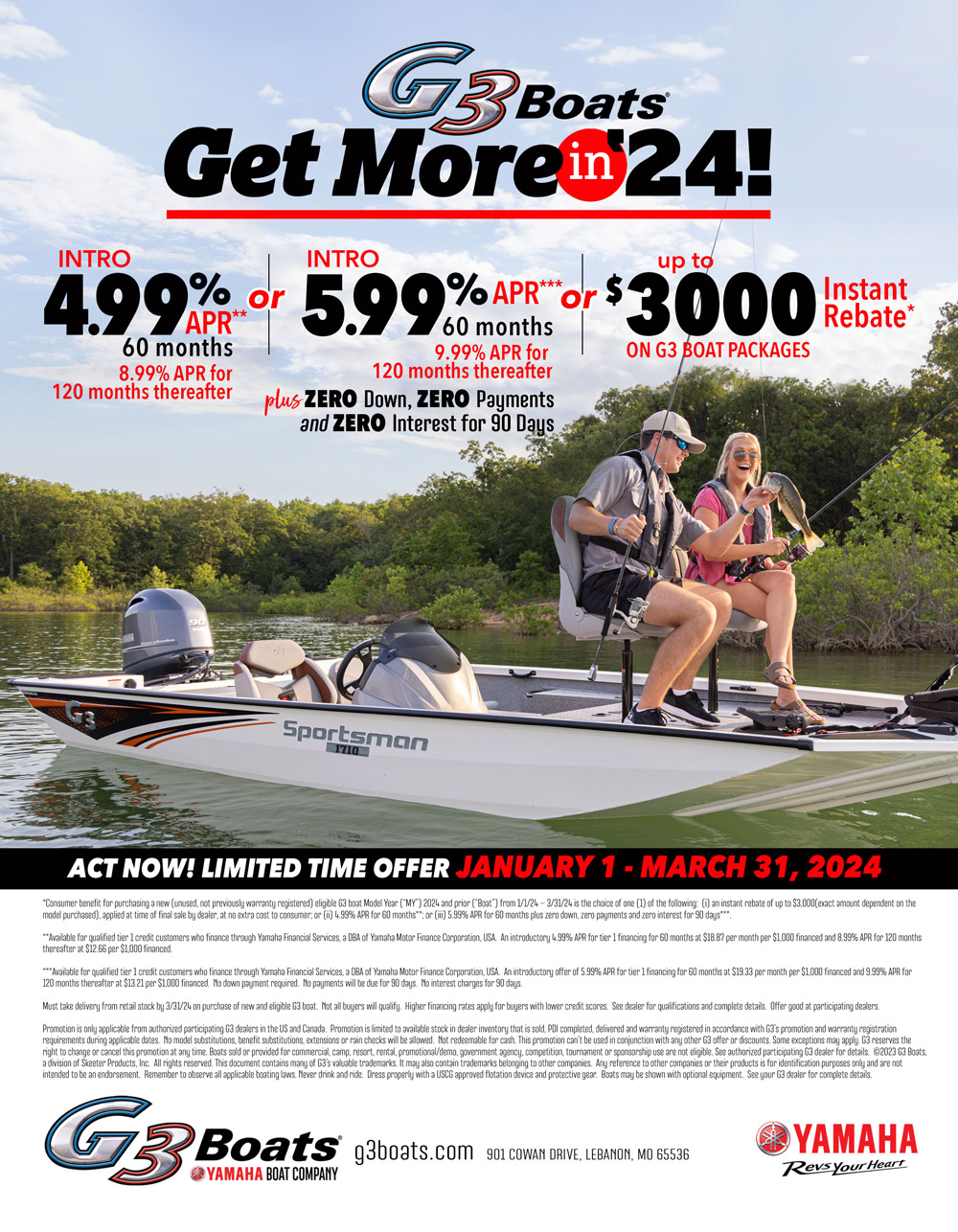 2024 G3 Boat Sales Event at Apopka Marine Services Boats in Inverness Florida