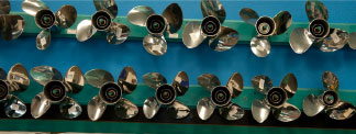 good selection of outboard propellers