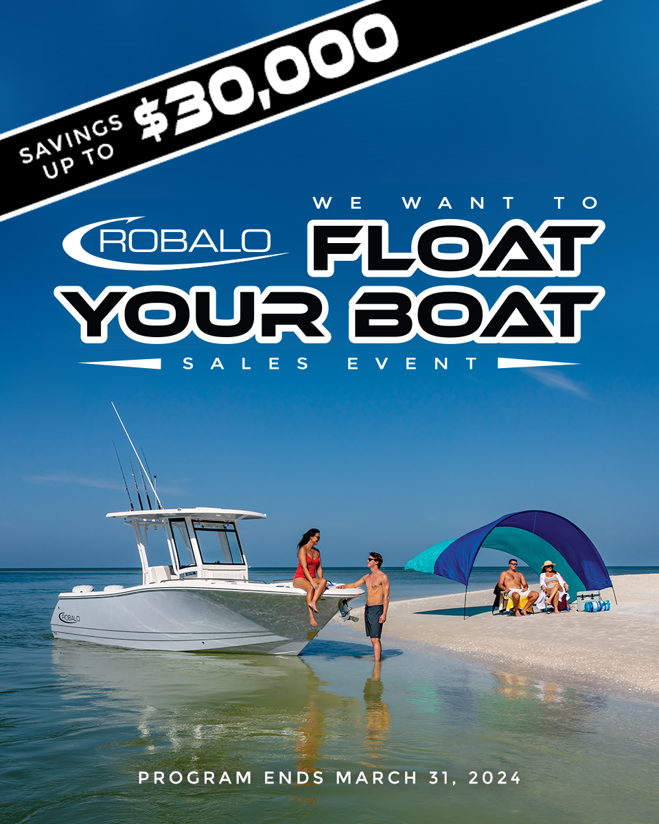 2024 Robalo Sales Event at Apopka Marine Services Boats in Inverness Florida