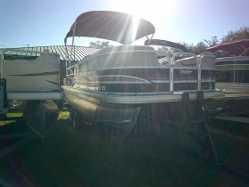 2015 Tracker 22' Party Barge DLX for sale at APOPKA MARINE in INVERNESS, FL