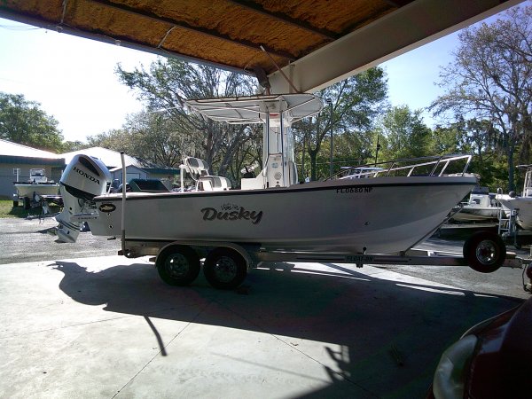 Pre-Owned 2008  powered Power Boat for sale 2008 Boat Trailers (all brands) Dusky 203 CC for sale in INVERNESS, FL